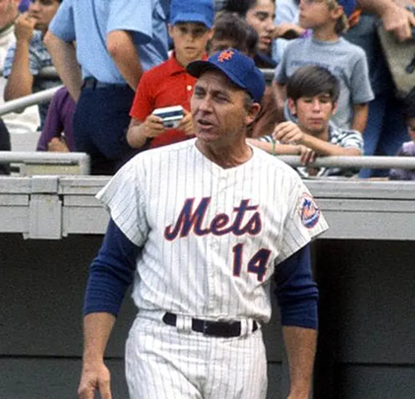 GIL HODGES New York Mets 1962 Home Majestic Baseball Throwback Jersey 