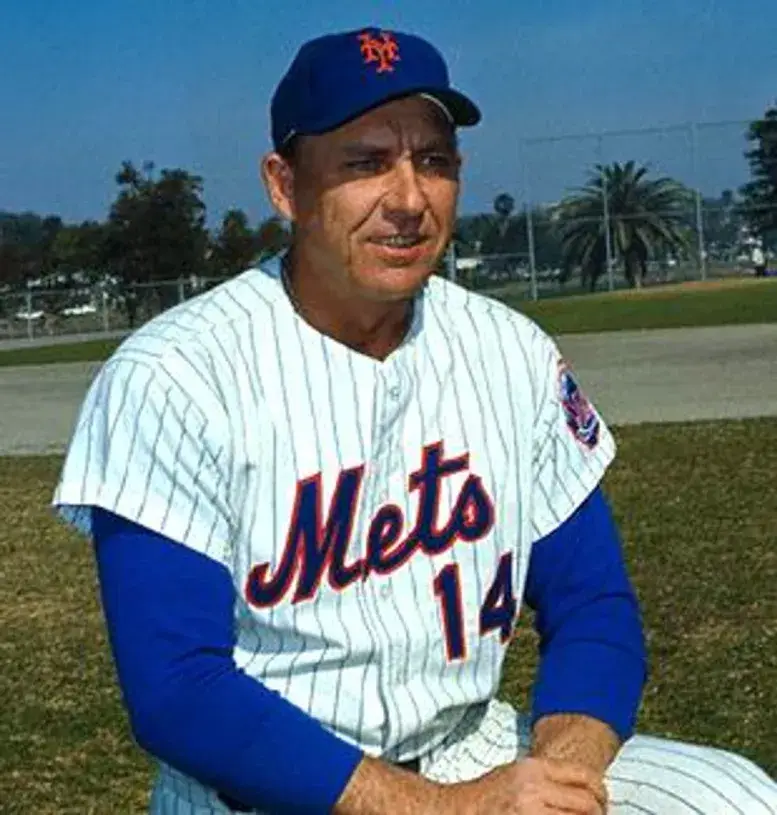 GIL HODGES New York Mets 1962 Home Majestic Baseball Throwback Jersey 