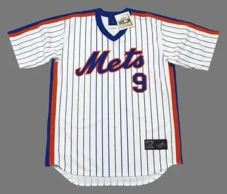 GREGG JEFFERIES New York Mets 1987 Majestic Cooperstown Home Baseball Jersey