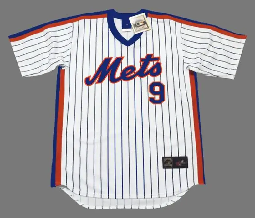 GREGG JEFFERIES New York Mets 1987 Majestic Cooperstown Home Baseball Jersey