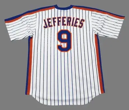 GREGG JEFFERIES New York Mets 1987 Majestic Cooperstown Home Baseball Jersey 
