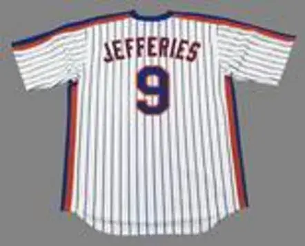 GREGG JEFFERIES New York Mets 1987 Majestic Cooperstown Home Baseball Jersey 