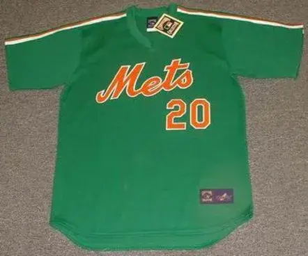 HOWARD JOHNSON New York Mets 1985 Cooperstown Throwback “St. Patty’s Day” Baseball Jersey