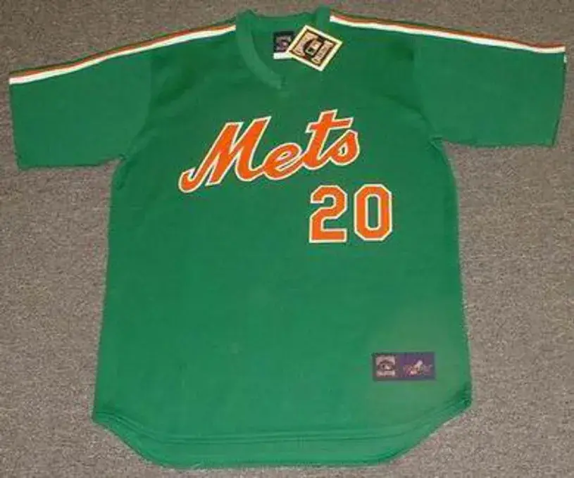HOWARD JOHNSON New York Mets 1985 Cooperstown Throwback “St. Patty’s Day” Baseball Jersey