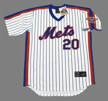 HOWARD JOHNSON New York Mets 1986 Majestic Throwback Home Baseball Jersey