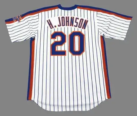 HOWARD JOHNSON New York Mets 1986 Majestic Throwback Home Baseball Jersey 