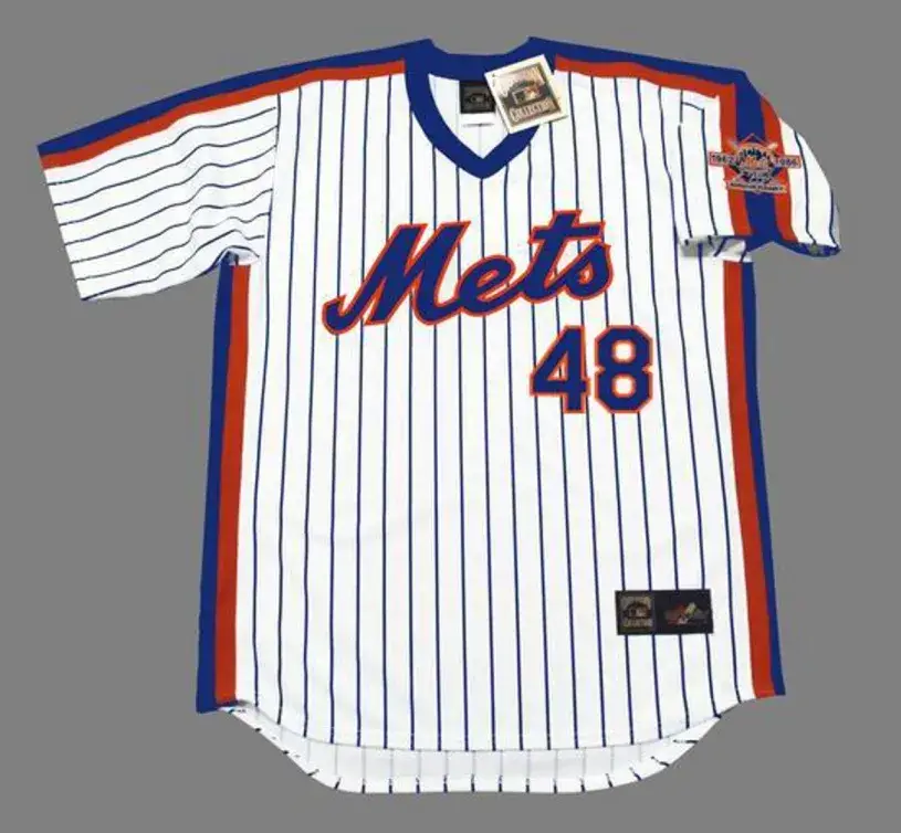 JACOB deGROM New York Mets 1986 Majestic Throwback Home Baseball Jersey