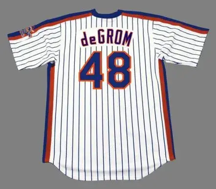 JACOB deGROM New York Mets 1986 Majestic Throwback Home Baseball Jersey 