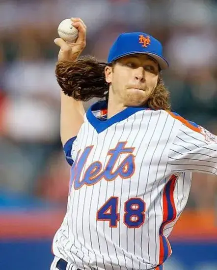 JACOB deGROM New York Mets 1986 Majestic Throwback Home Baseball Jersey 