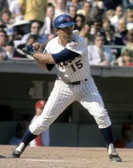 JERRY GROTE New York Mets 1969 Home Majestic Baseball Throwback Jersey 