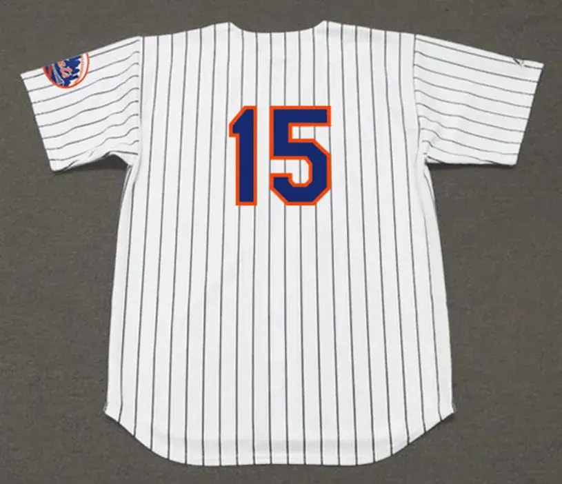 JERRY GROTE New York Mets 1969 Home Majestic Baseball Throwback Jersey 