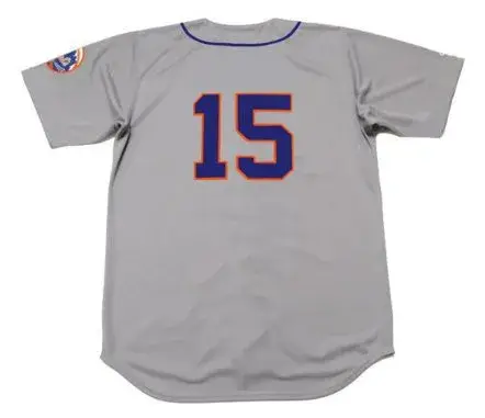 JERRY GROTE New York Mets 1973 Away Majestic Throwback Baseball Jersey 