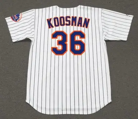JERRY KOOSMAN New York Mets 1969 Home Majestic Baseball Throwback Jersey 