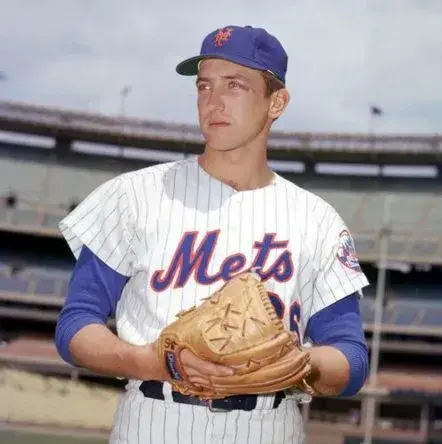 JERRY KOOSMAN New York Mets 1969 Home Majestic Baseball Throwback Jersey 