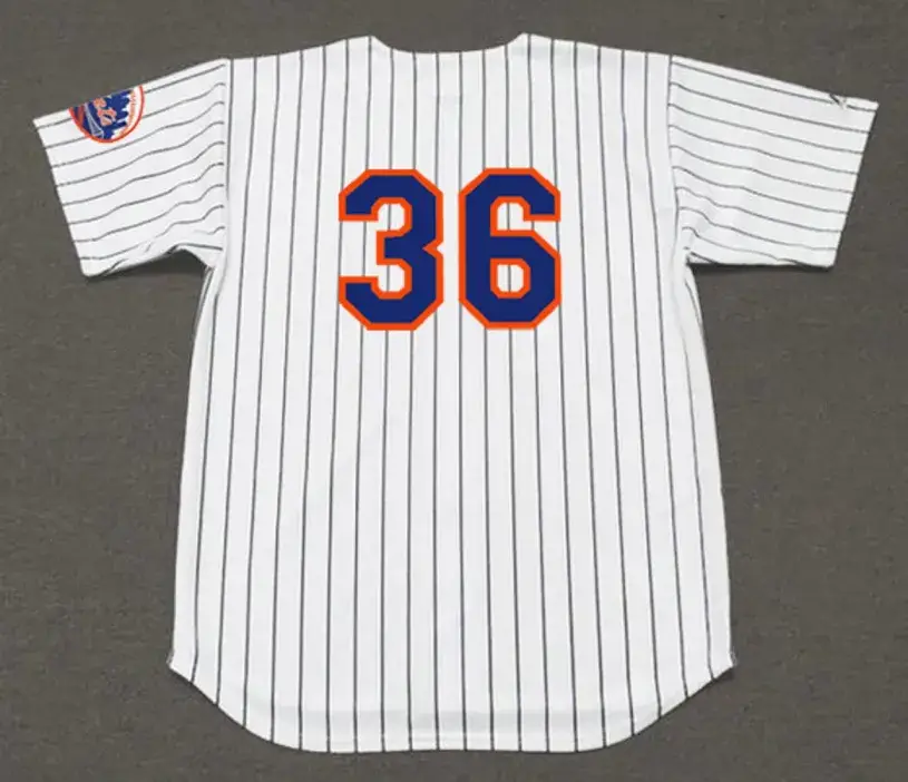 JERRY KOOSMAN New York Mets 1969 Home Majestic Baseball Throwback Jersey 