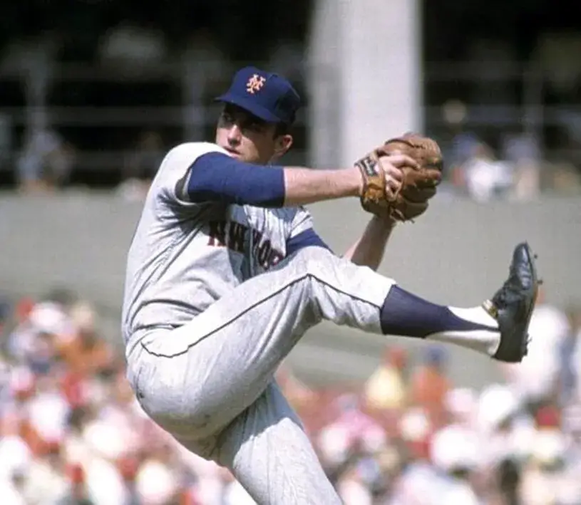 JERRY KOOSMAN New York Mets 1973 Away Majestic Baseball Throwback Jersey 