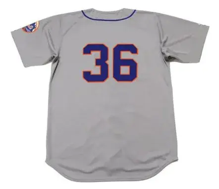 JERRY KOOSMAN New York Mets 1973 Away Majestic Baseball Throwback Jersey 