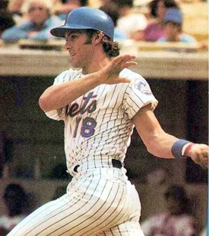 JOEL YOUNGBLOOD New York Mets 1977 Home Majestic Baseball Throwback Jersey 