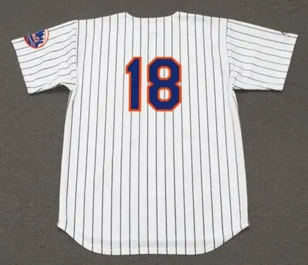 JOEL YOUNGBLOOD New York Mets 1977 Home Majestic Baseball Throwback Jersey 