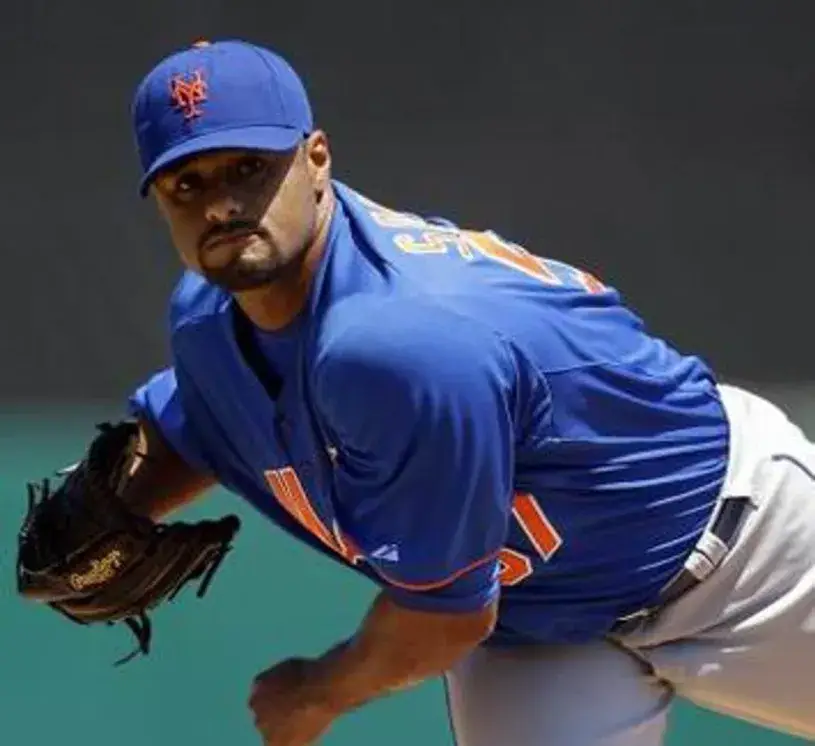 JOHAN SANTANA New York Mets 1980’s Majestic Cooperstown Throwback “St. Patty’s Day” Baseball Jersey 