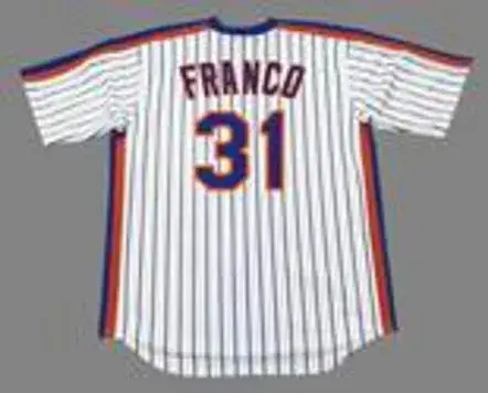 JOHN FRANCO New York Mets 1990 Majestic Cooperstown Home Baseball Jersey 