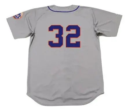 JON MATLACK New York Mets 1973 Away Majestic Baseball Throwback Jersey 