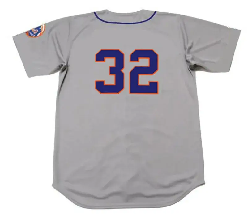 JON MATLACK New York Mets 1973 Away Majestic Baseball Throwback Jersey 
