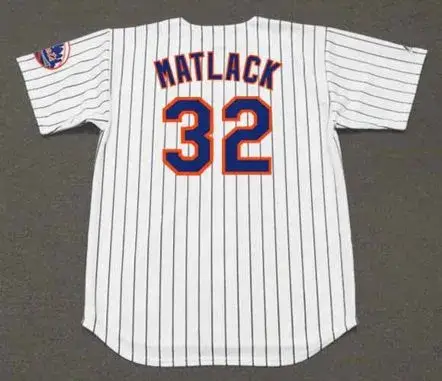 JON MATLACK New York Mets 1973 Home Majestic Baseball Throwback Jersey 