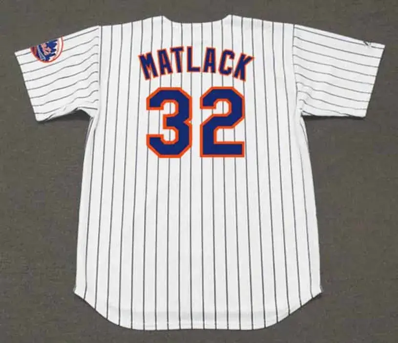JON MATLACK New York Mets 1973 Home Majestic Baseball Throwback Jersey 