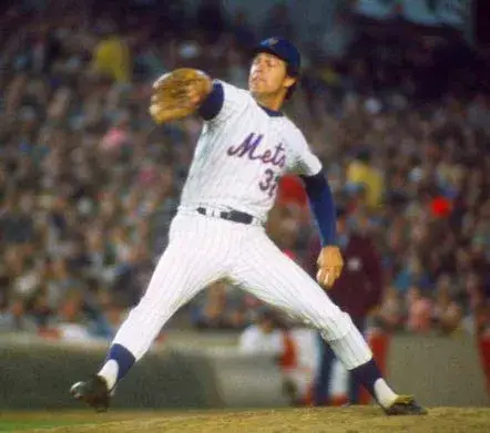 JON MATLACK New York Mets 1973 Home Majestic Baseball Throwback Jersey 