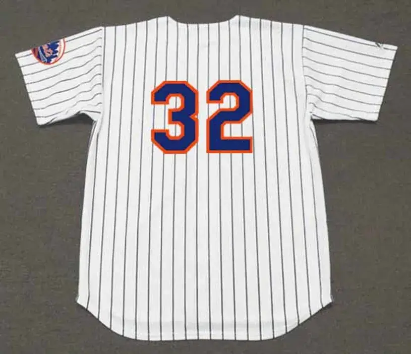 JON MATLACK New York Mets 1973 Home Majestic Baseball Throwback Jersey 