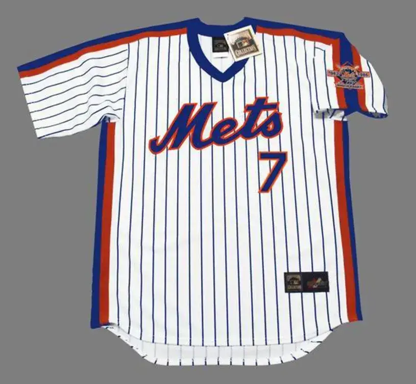 JOSE REYES New York Mets 1986 Majestic Throwback Home Baseball Jersey