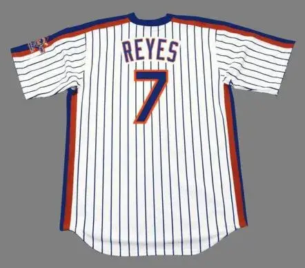 JOSE REYES New York Mets 1986 Majestic Throwback Home Baseball Jersey 