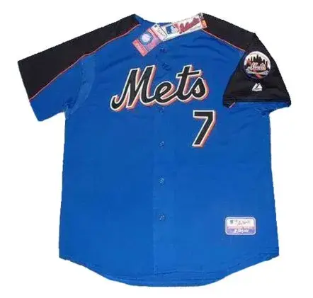 JOSE REYES New York Mets 2005 Majestic Authentic Throwback Baseball Jersey