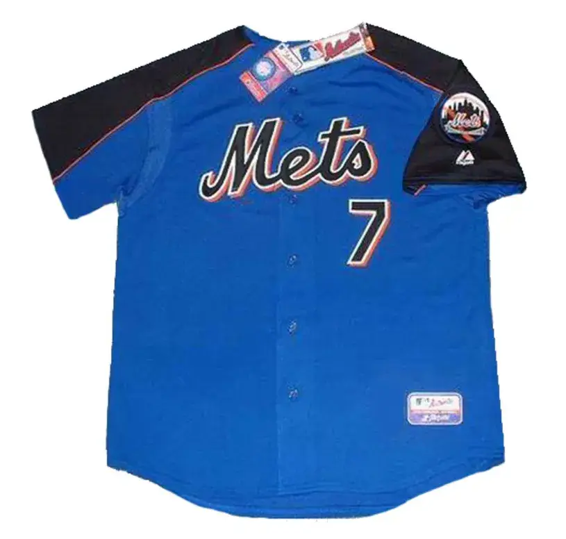 JOSE REYES New York Mets 2005 Majestic Authentic Throwback Baseball Jersey
