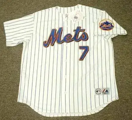 JOSE REYES New York Mets 2008 Majestic Throwback Home Baseball Jersey