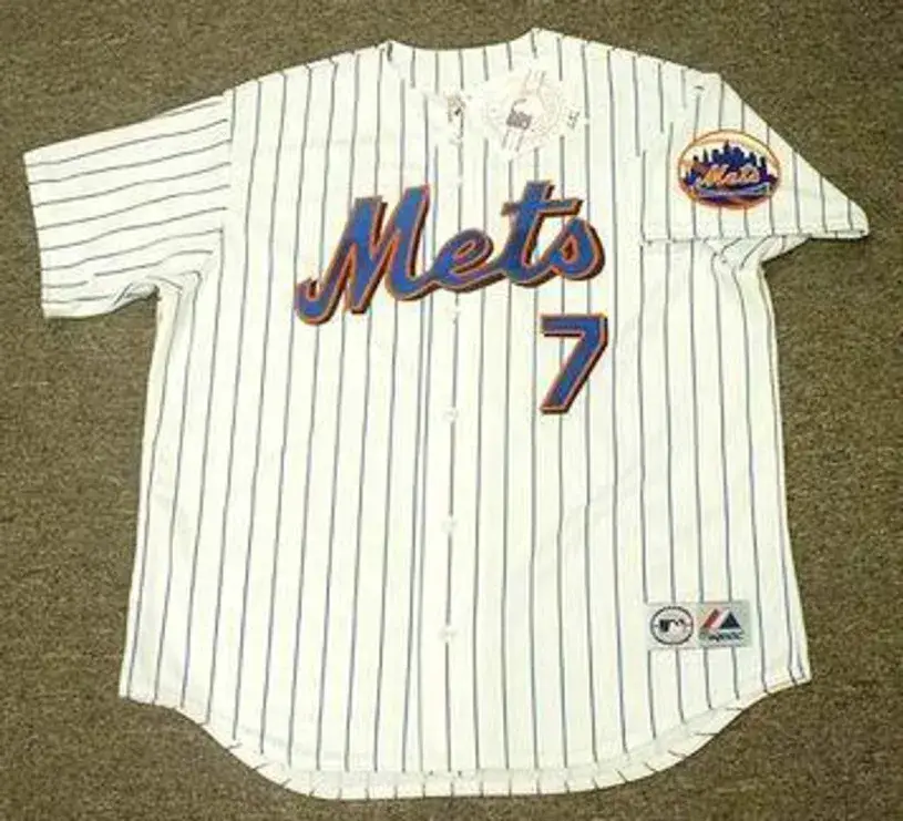 JOSE REYES New York Mets 2008 Majestic Throwback Home Baseball Jersey
