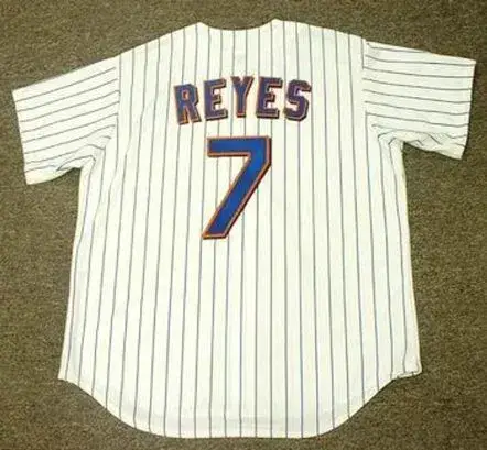 JOSE REYES New York Mets 2008 Majestic Throwback Home Baseball Jersey 