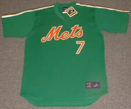JOSE REYES New York Mets Majestic Throwback “St. Patty’s Day” Baseball Jersey