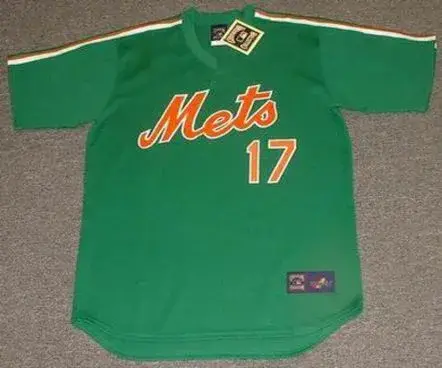 KEITH HERNANDEZ New York Mets 1985 Cooperstown Throwback “St. Patty’s Day” Baseball Jersey