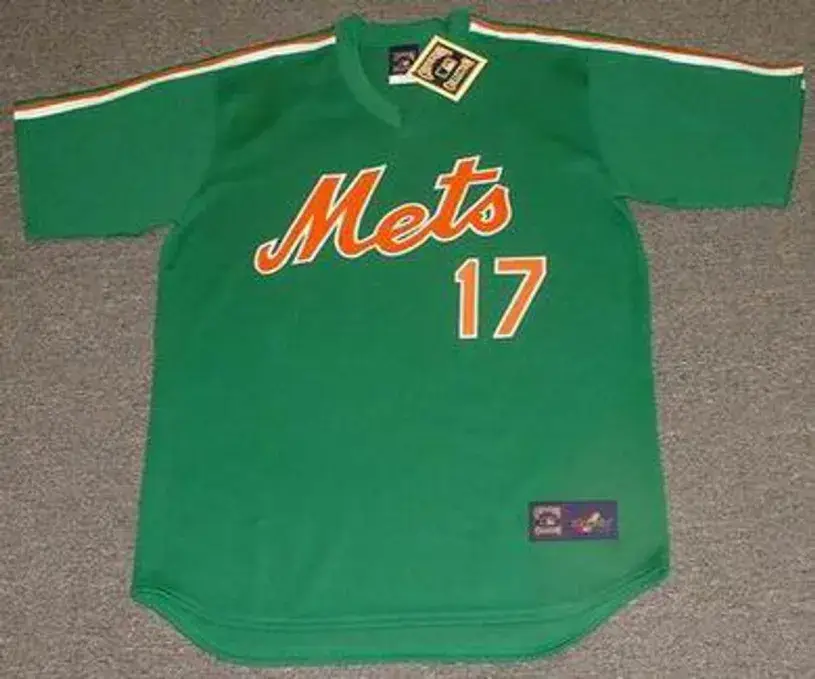 KEITH HERNANDEZ New York Mets 1985 Cooperstown Throwback “St. Patty’s Day” Baseball Jersey