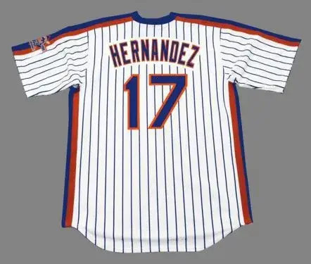 KEITH HERNANDEZ New York Mets 1986 Majestic Home Throwback Baseball Jersey 