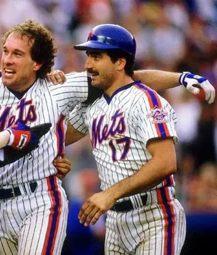 KEITH HERNANDEZ New York Mets 1986 Majestic Home Throwback Baseball Jersey 