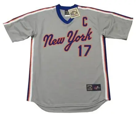 KEITH HERNANDEZ New York Mets 1987 Away Majestic Throwback Baseball Jersey