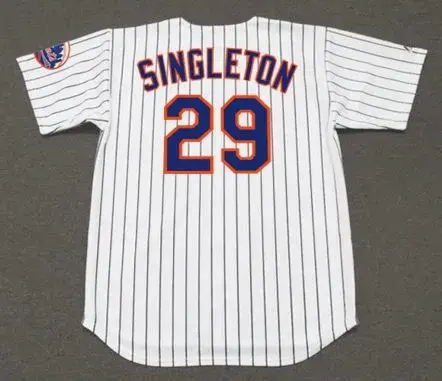 KEN SINGLETON New York Mets 1971 Home Majestic Baseball Throwback Jersey 