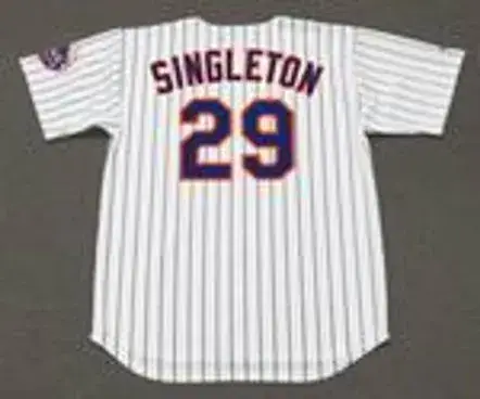 KEN SINGLETON New York Mets 1971 Home Majestic Baseball Throwback Jersey 