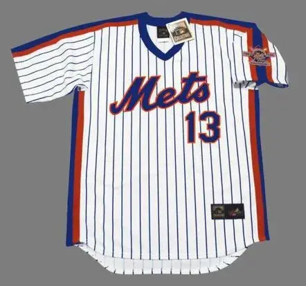 LEE MAZZILLI New York Mets 1986 Majestic Cooperstown Home Baseball Jersey