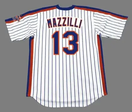 LEE MAZZILLI New York Mets 1986 Majestic Cooperstown Home Baseball Jersey 
