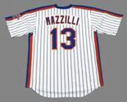 LEE MAZZILLI New York Mets 1986 Majestic Cooperstown Home Baseball Jersey 
