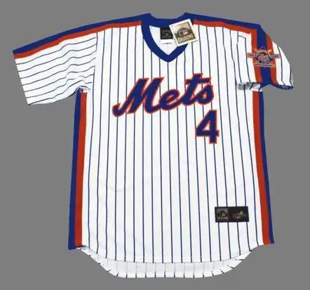 LENNY DYKSTRA New York Mets 1986 Majestic Cooperstown Home Baseball Jersey